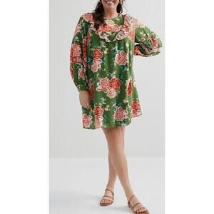 NWT *Sold Out* FARM Rio Anthropologie Plus Elinor Tunic Dress Size 2XL $208 MSRP